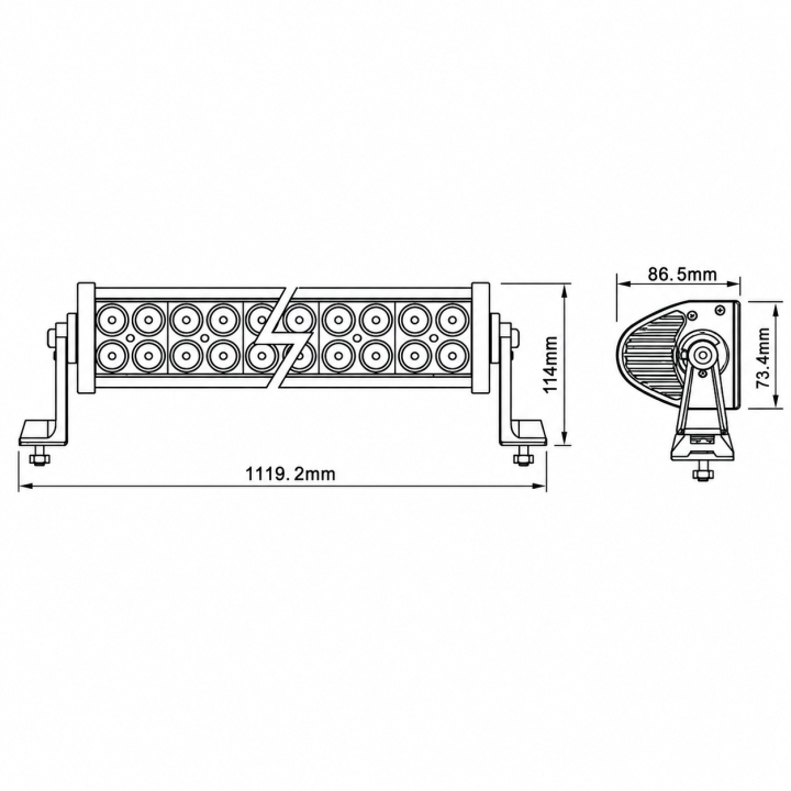 X BARRA LED CREE 240W 1040MM | X - Choice