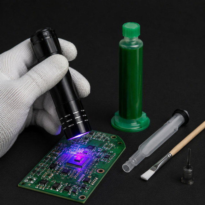 Kit Máscara de Solda UV Verde para PCB/BGA com Lanterna UV
