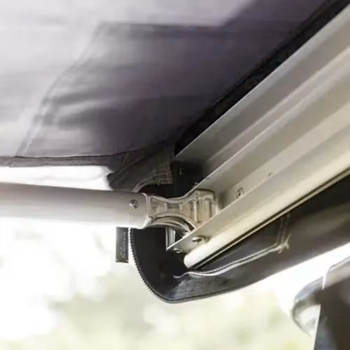 Toldo Traseiro 1,4x2m Cinzento com LED USB