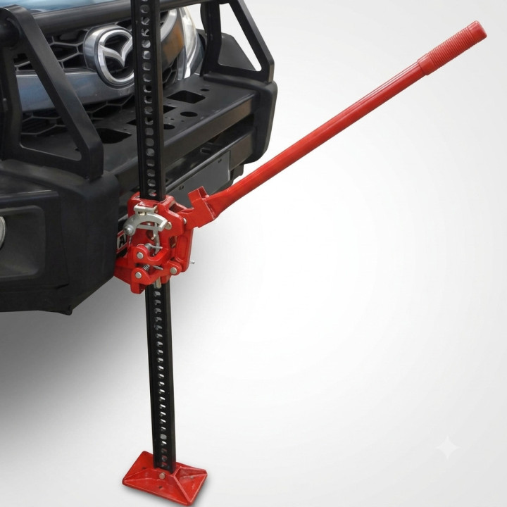 Gato Farm Jack 120cm 48" Tipo Hi-Lift 3000kg con Brida Antiruido