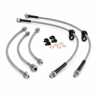 Kit Latiguillos de Freno Metálicos X-Choice Mitsubishi L200 1994-2006 +5cm