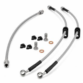 Kit Latiguillos de Freno Metálicos X-Choice Mitsubishi L200 Sin ABS 2006-2015 +5cm