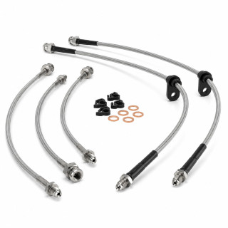 Kit Latiguillos de Freno Metálicos X-Choice Mitsubishi Montero V20 1991-1999 +5cm