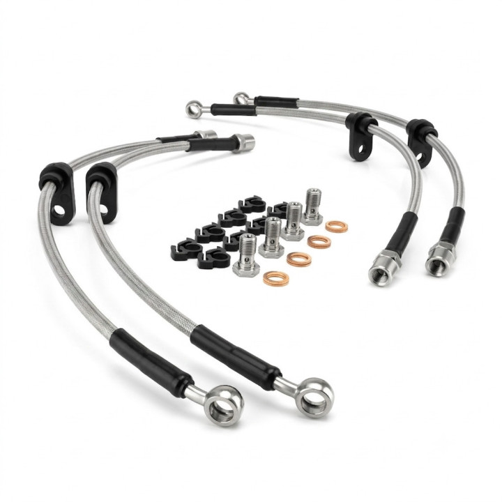 Kit Latiguillos de Freno Metálicos X-Choice Nissan Navara 2.5 TD D40 2004-2014