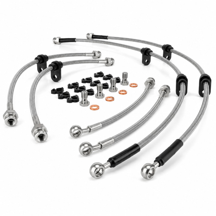 Kit Latiguillos de Freno Metálicos X-Choice Nissan Patrol GR Y60 2.8 TD 1995-1997