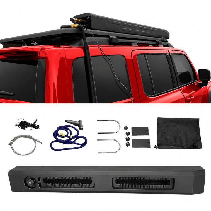 Depósito de Água / Chuveiro 4x4 30L para Tejadilho com Bomba 12V Integrada