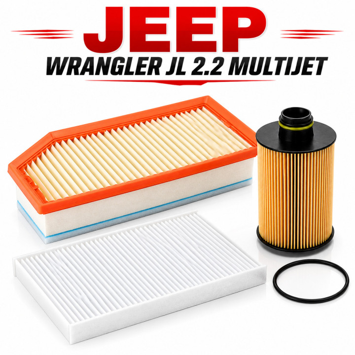 Pack Filtros Manutenção Jeep Wrangler 2.2 Multijet