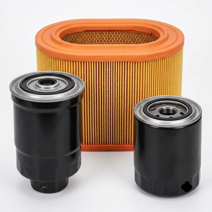 Kit de Filtros Manutenção Mitsubishi Pajero MK1 2.5 TD até 06/1987