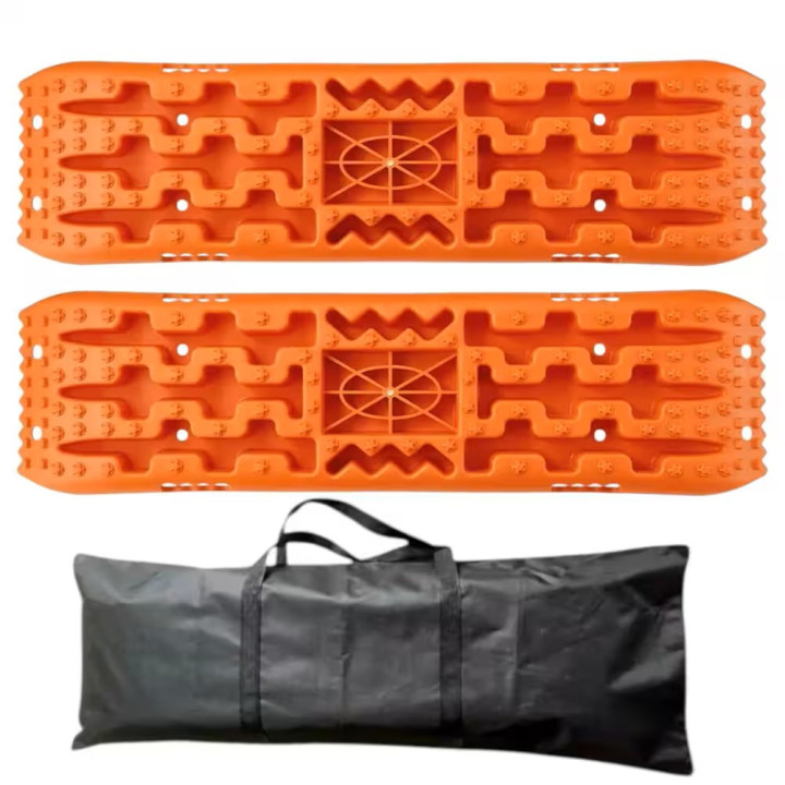 Pranchas de Desatasco 10T Laranja com Bolsa e Base para Macaco Farm Jack