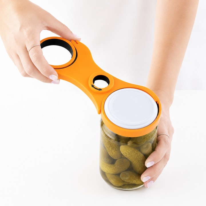 Abridor Multifunções 5 em 1 para Frascos e Latas