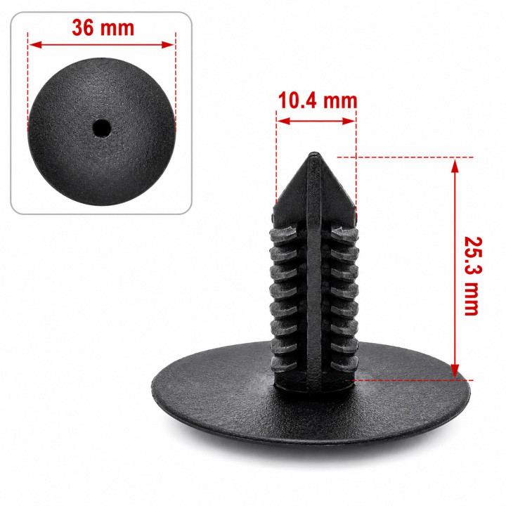 Mola Fixação Cava de Roda Renault OEM 7703077435