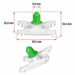 Mola Fixação Friso Golf III OEM 1H0853585 | XterraX
