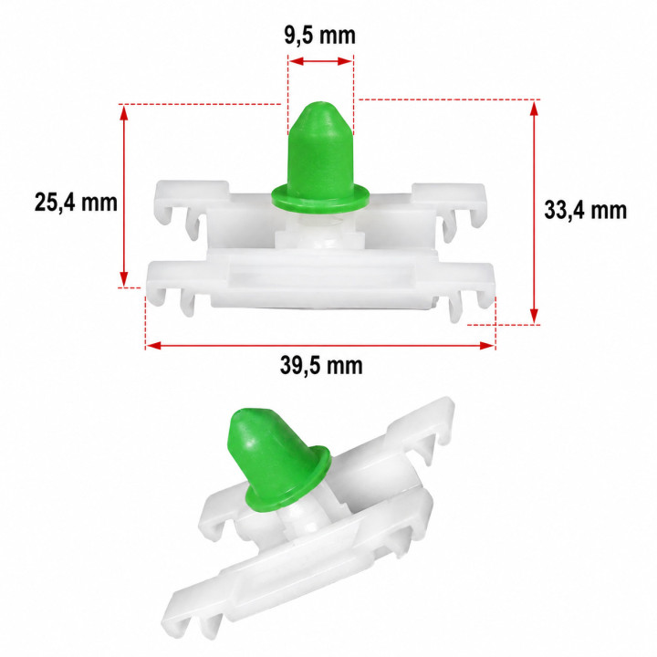 Mola Fixação Friso Golf III OEM 1H0853585 | XterraX