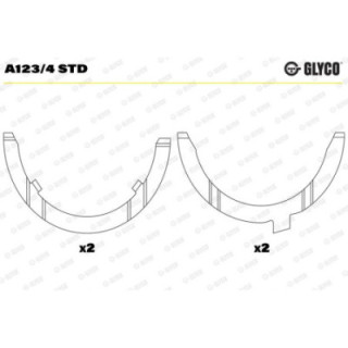 GLYCO Anilhas de Afastamento de Cambota PD STD | Glyco