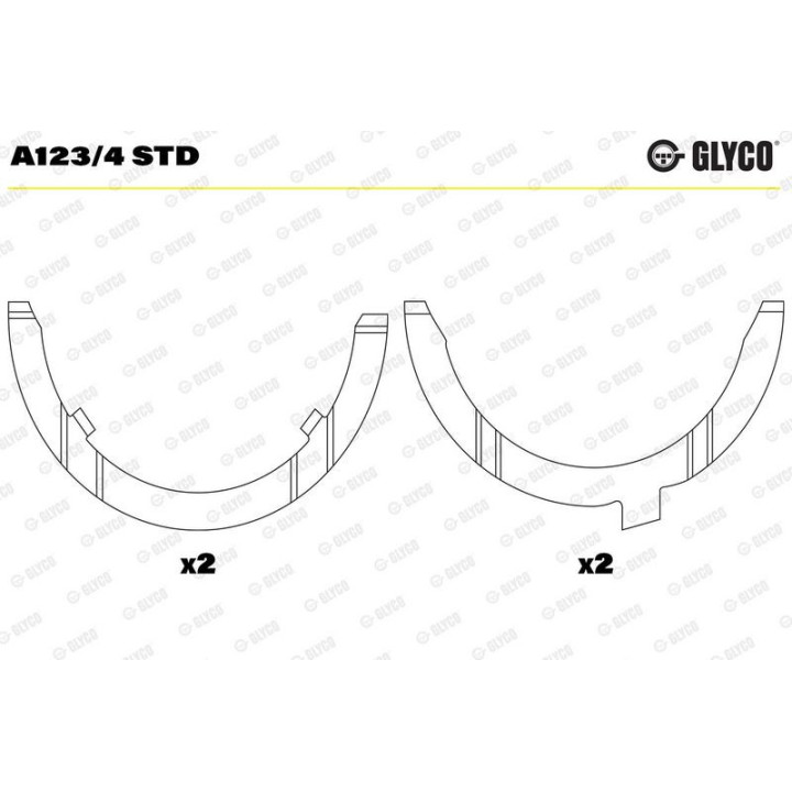 GLYCO Anilhas de Afastamento de Cigüeñal PD STD | Glyco