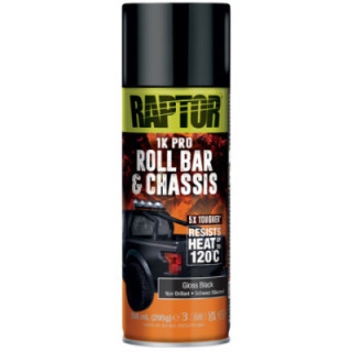 Spray Tinta Raptor para Roll Bar e Chassis Preto Brilhante | Raptor