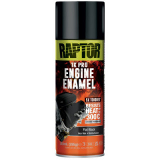 Spray Tinta Raptor para Motor Preto Liso | Raptor