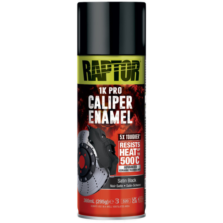 Spray Pintura Raptor para Pinzas de freno Negro satinado | Raptor