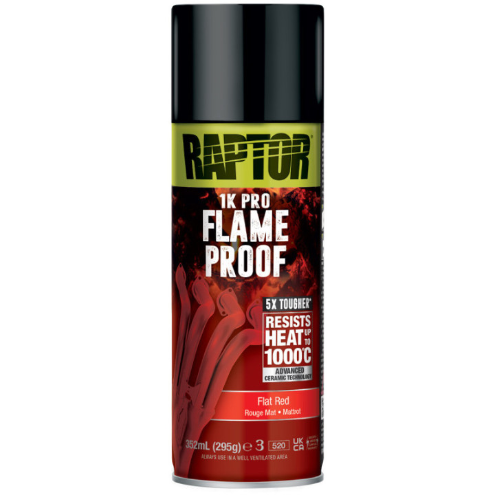 Spray Pintura Raptor para Sistemas de escape Rojo liso | Raptor