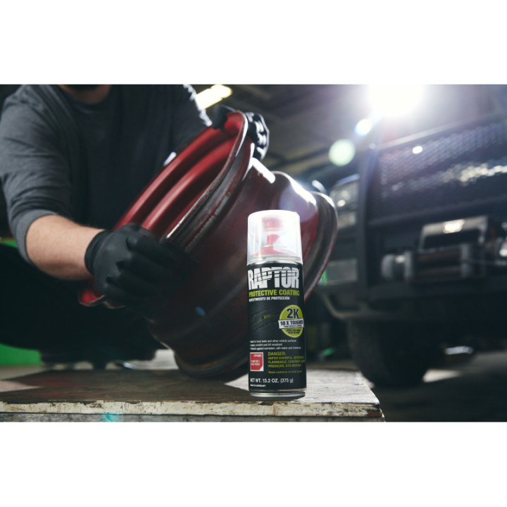 Spray Raptor Spray Bedliner Preto 2K 400ml | Raptor